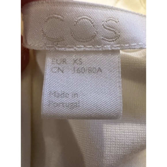 COS Off-White Long Sleeve Blouse Top EU XS / US 0/2 Women's Pre  Owned - Picture 11 of 11